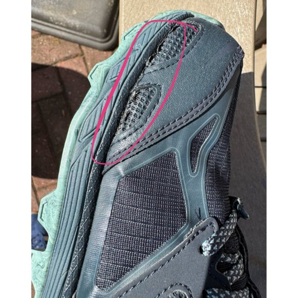 Altra Lone Peak 4.5 Women's Gray Teal Trail Hike Running Shoes Size 10 - Picture 13 of 15